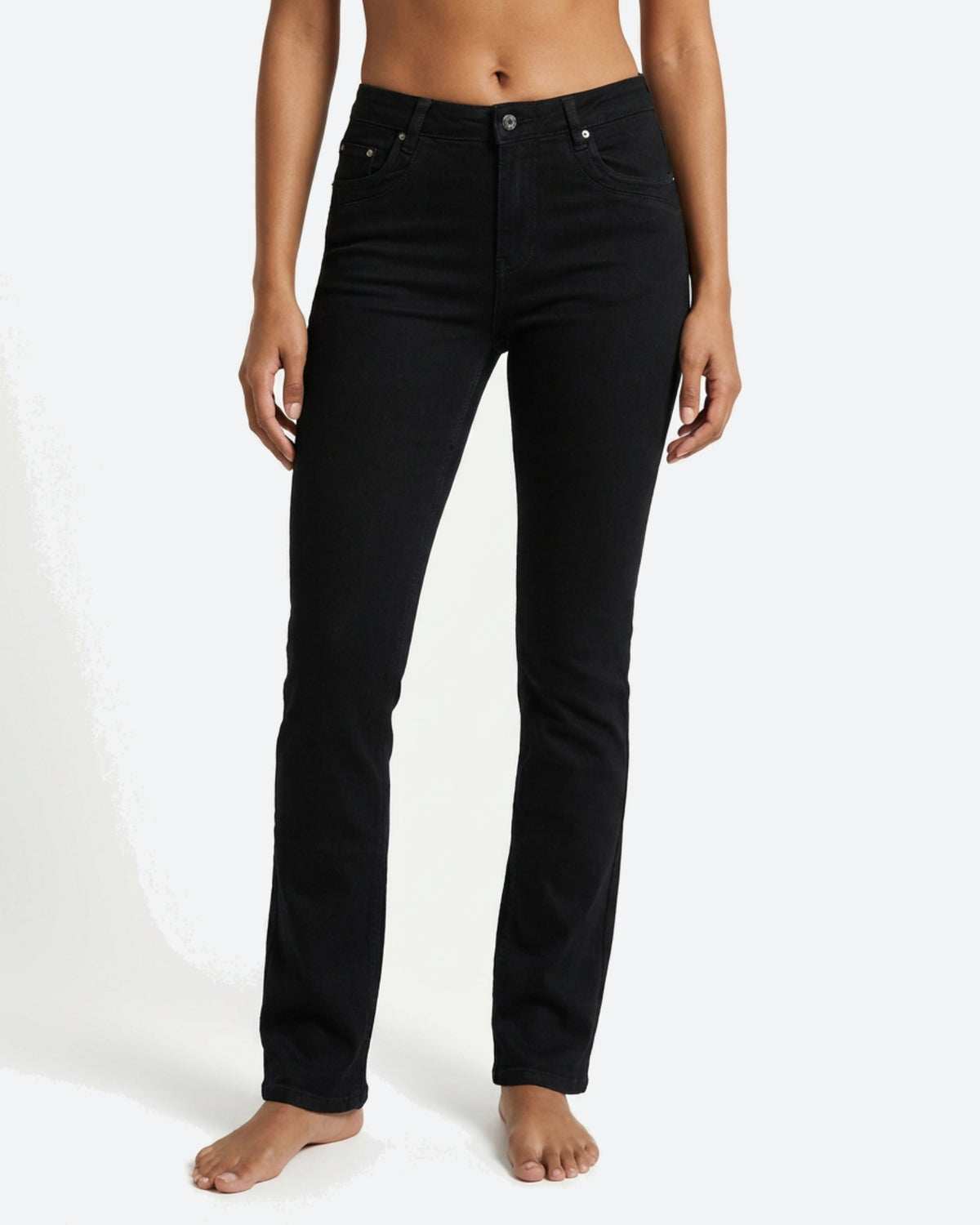 MAPP Patti Straight Leg Denim Jeans DENIM/TWILL 81 BLACK DENIM