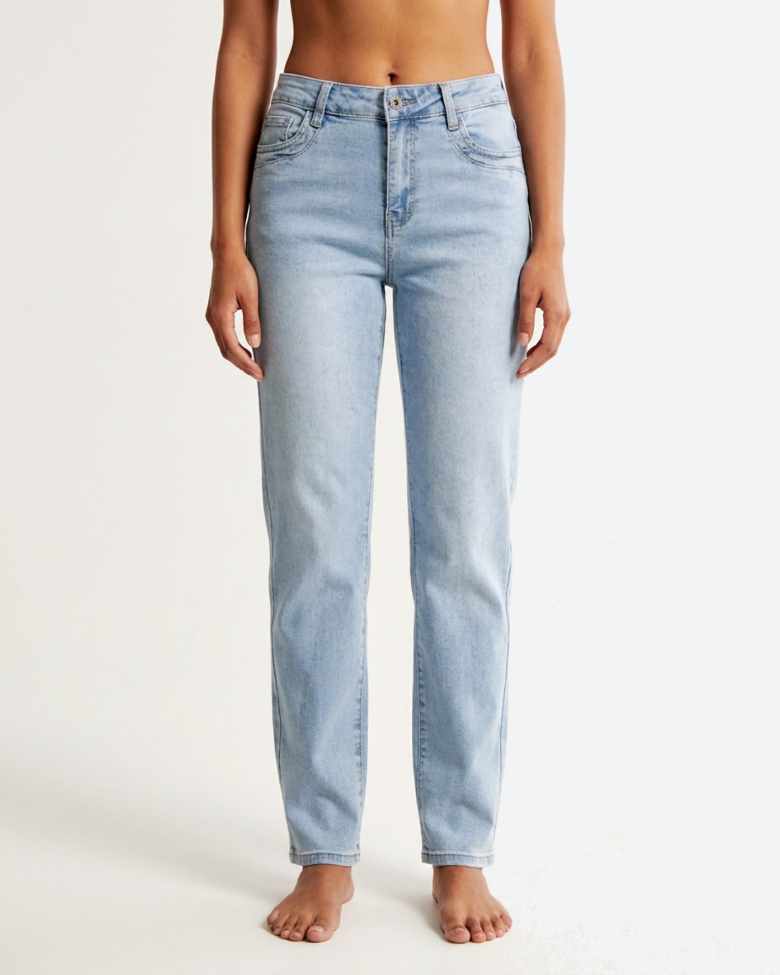 MAPP Patti Straight Leg Denim Jeans DENIM/TWILL 8996 LIGHT BLUE USED