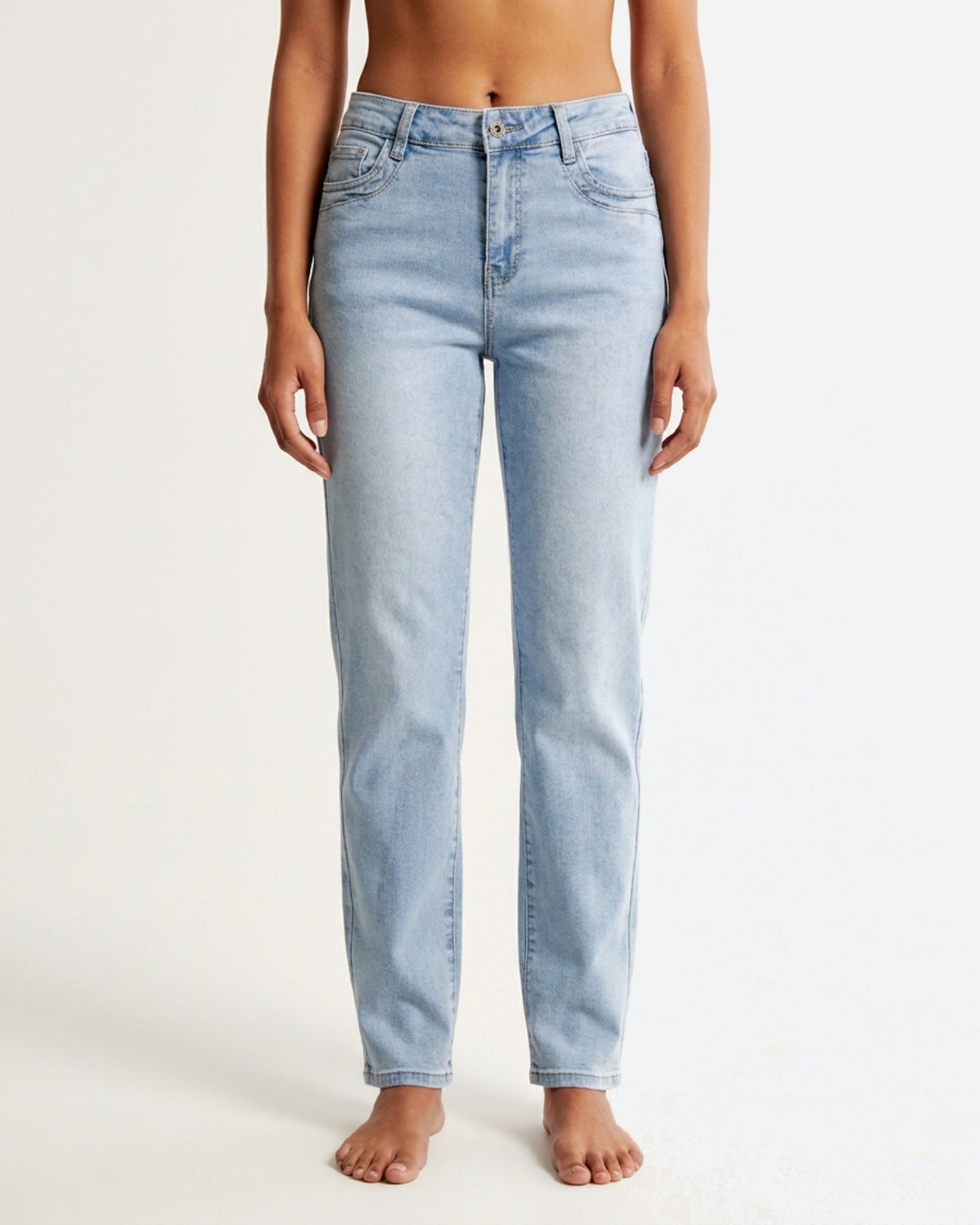 MAPP Patti Straight Leg Denim Jeans DENIM/TWILL 8996 LIGHT BLUE USED