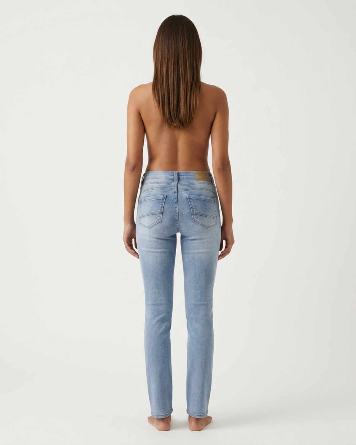 MAPP Patti Straight Leg Denim Jeans DENIM/TWILL 909699 LT. BLUE USED