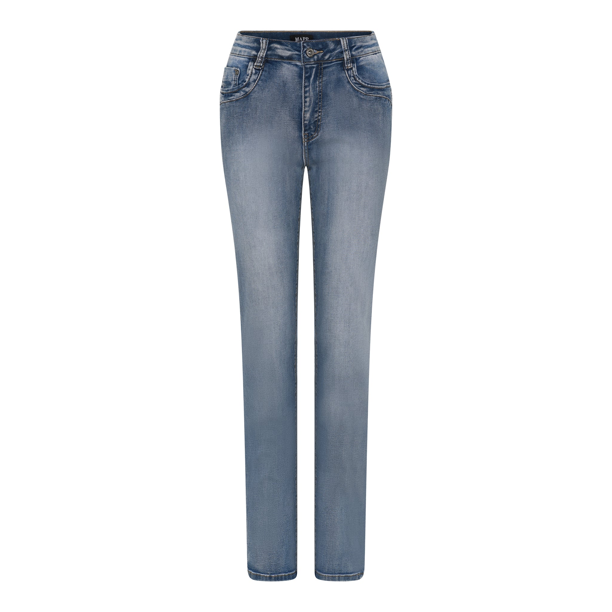 MAPP Patti Straight Leg Denim Jeans DENIM/TWILL 9196 LIGHT BLUE USED