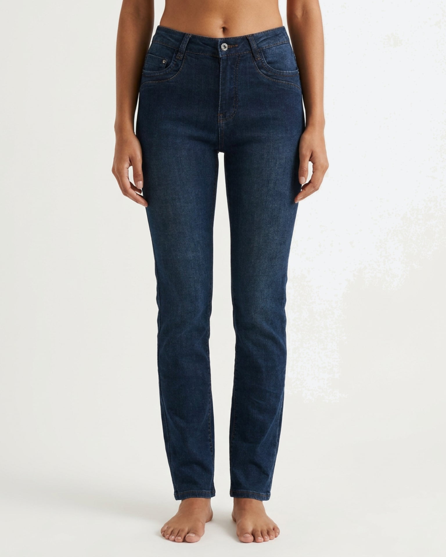 MAPP Patti Straight Leg Denim Jeans DENIM/TWILL 969699 DARK BLUE USED