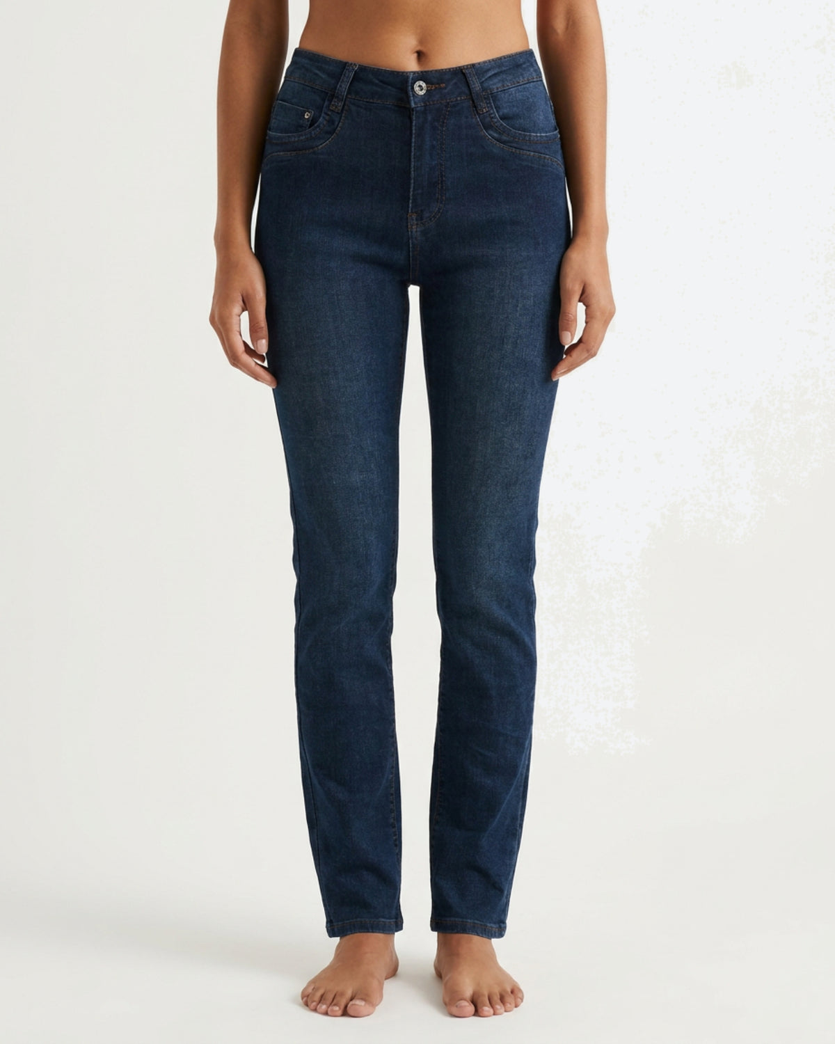 MAPP Patti Straight Leg Denim Jeans DENIM/TWILL 969699 DARK BLUE USED