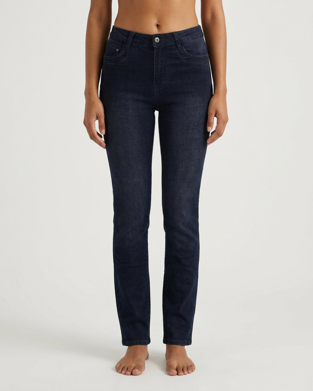 MAPP Patti Straight Leg Denim Jeans DENIM/TWILL 989699 HI-TECH USED DARK BLUE