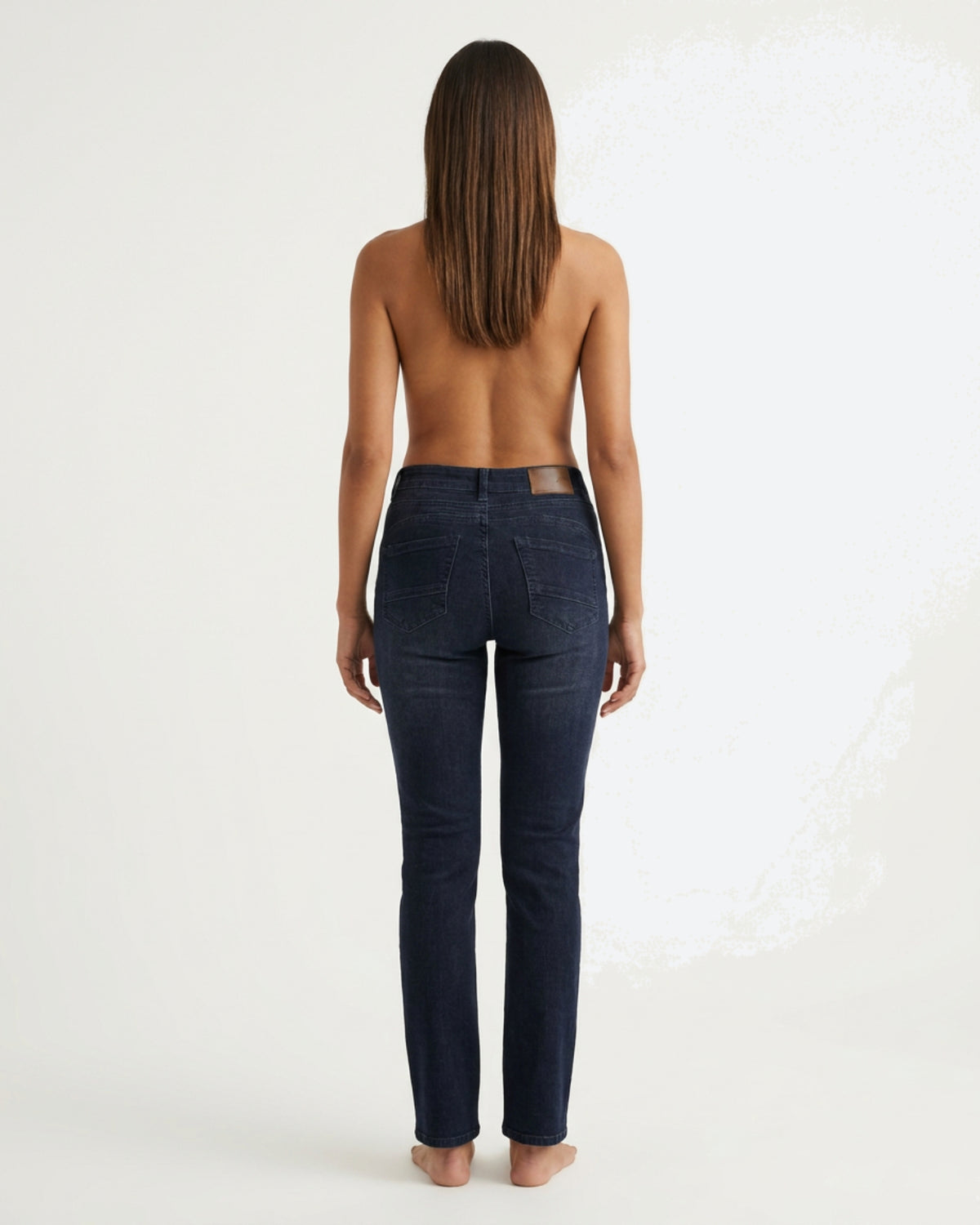 MAPP Patti Straight Leg Denim Jeans DENIM/TWILL 989699 HI-TECH USED DARK BLUE
