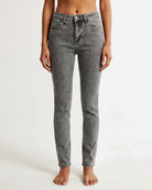 MAPP Patti Straight Leg Jeans | Mapp Jeans DENIM/TWILL 579699 GREY USED DENIM