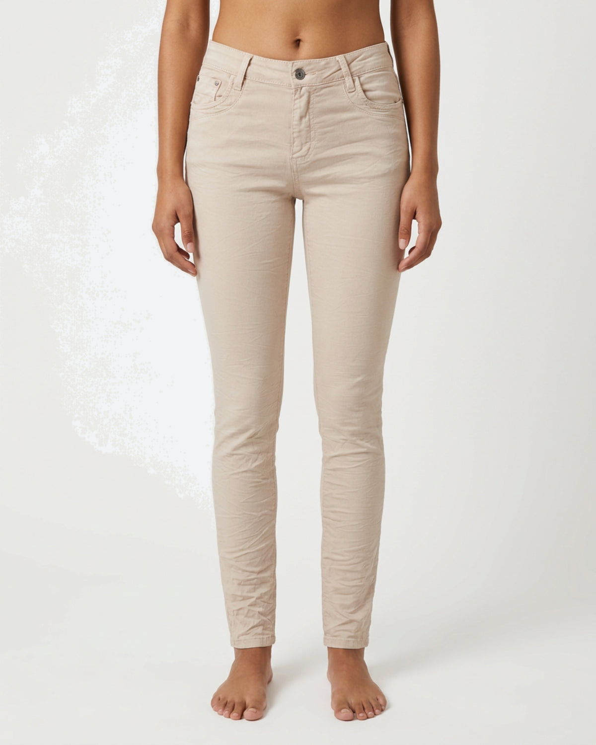 MAPP Patti Zip Twill Jeans DENIM/TWILL 27 SAND