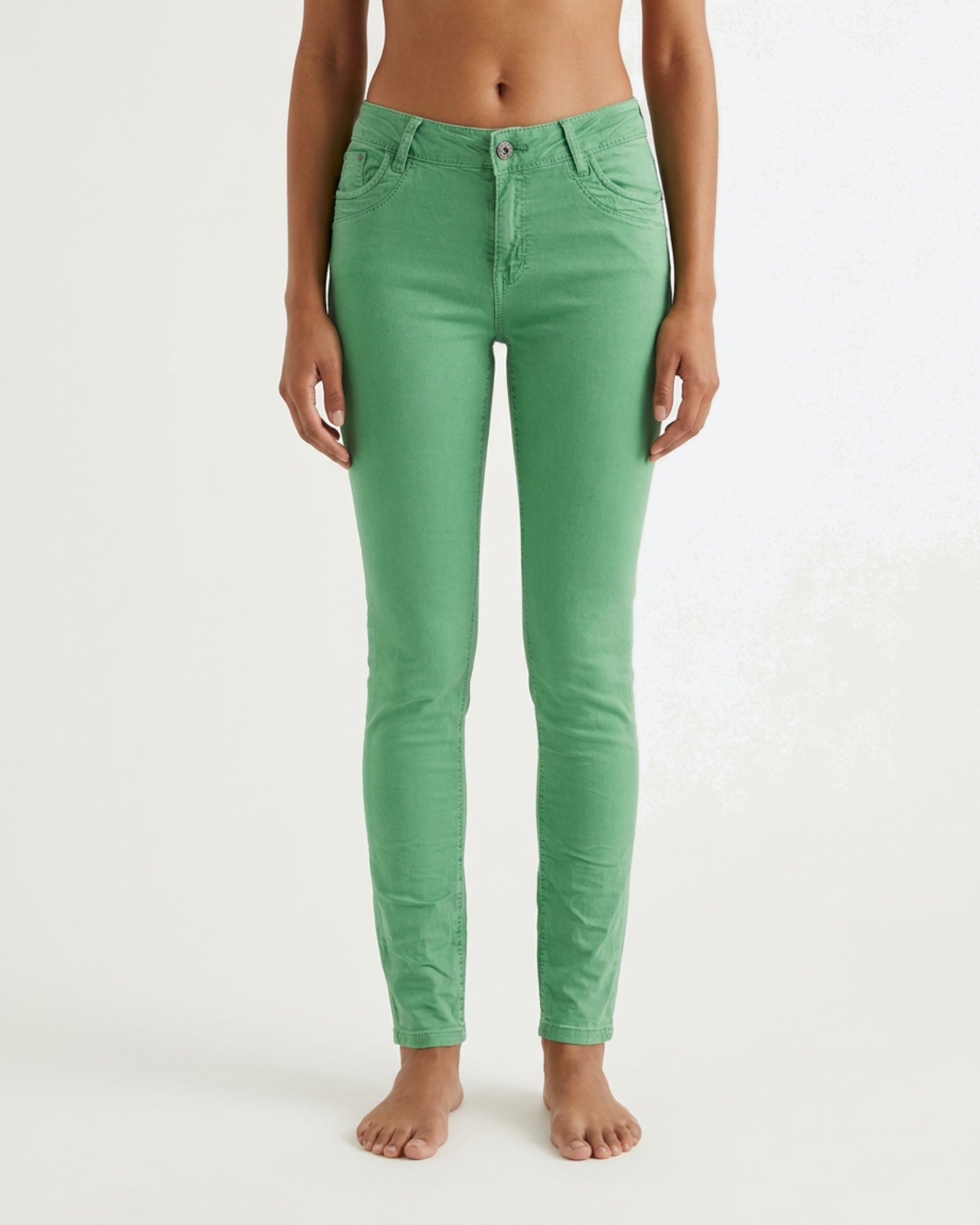 MAPP Patti Zip Twill Jeans DENIM/TWILL 265 GRASS GREEN