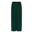 MARC LAUGE Plisse Flare Pant PANTS 546 BOTTLE GREEN