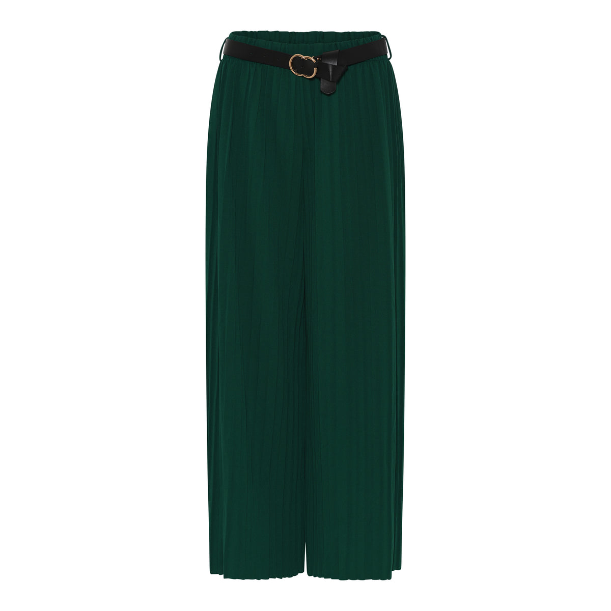 MARC LAUGE Plisse Flare Pant PANTS 546 BOTTLE GREEN