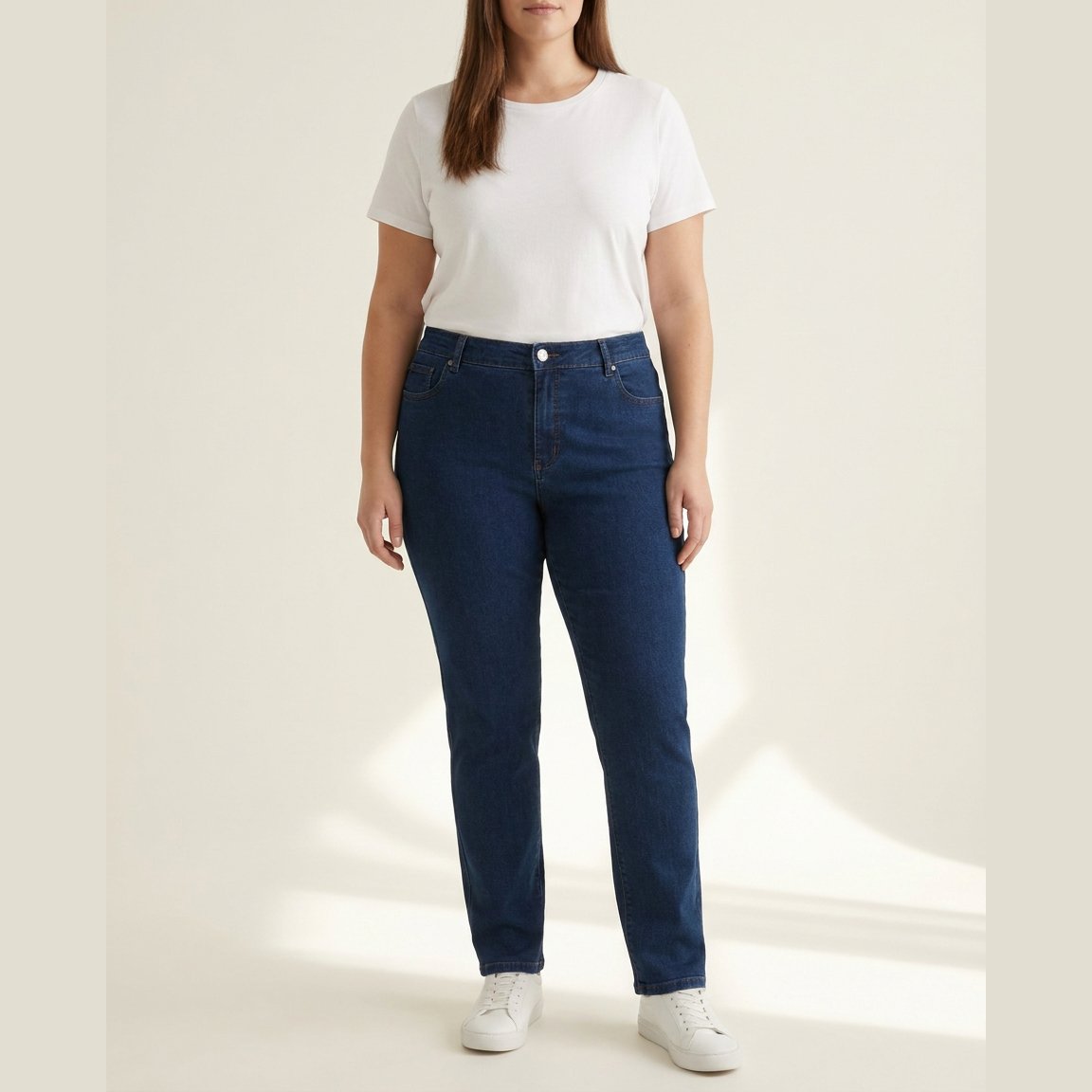 DNYcph Plus Size Emilia Jeans DENIM/TWILL 9696 BLUE DENIM USED