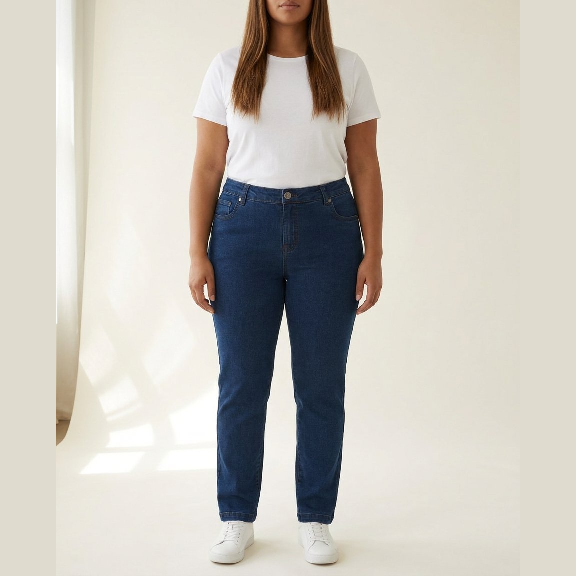 DNYcph Plus Size Emilia Jeans DENIM/TWILL 93 CLASSIC BLUE DENIM