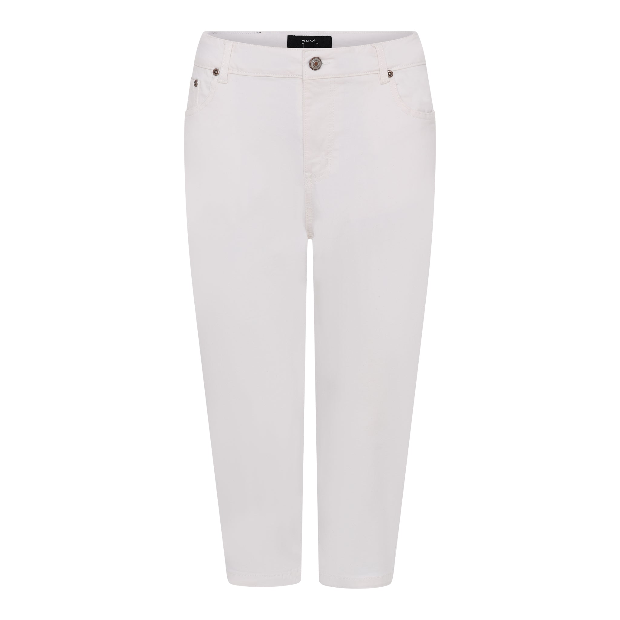 DNYcph Plus Size Lena Twill Pirate PANTS 3/4 10 WHITE