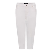 DNYcph Plus Size Lena Twill Pirate PANTS 3/4 10 WHITE