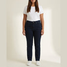 DNYcph Plus Size Mody Denim Jeans DENIM/TWILL 98 DARK BLUE