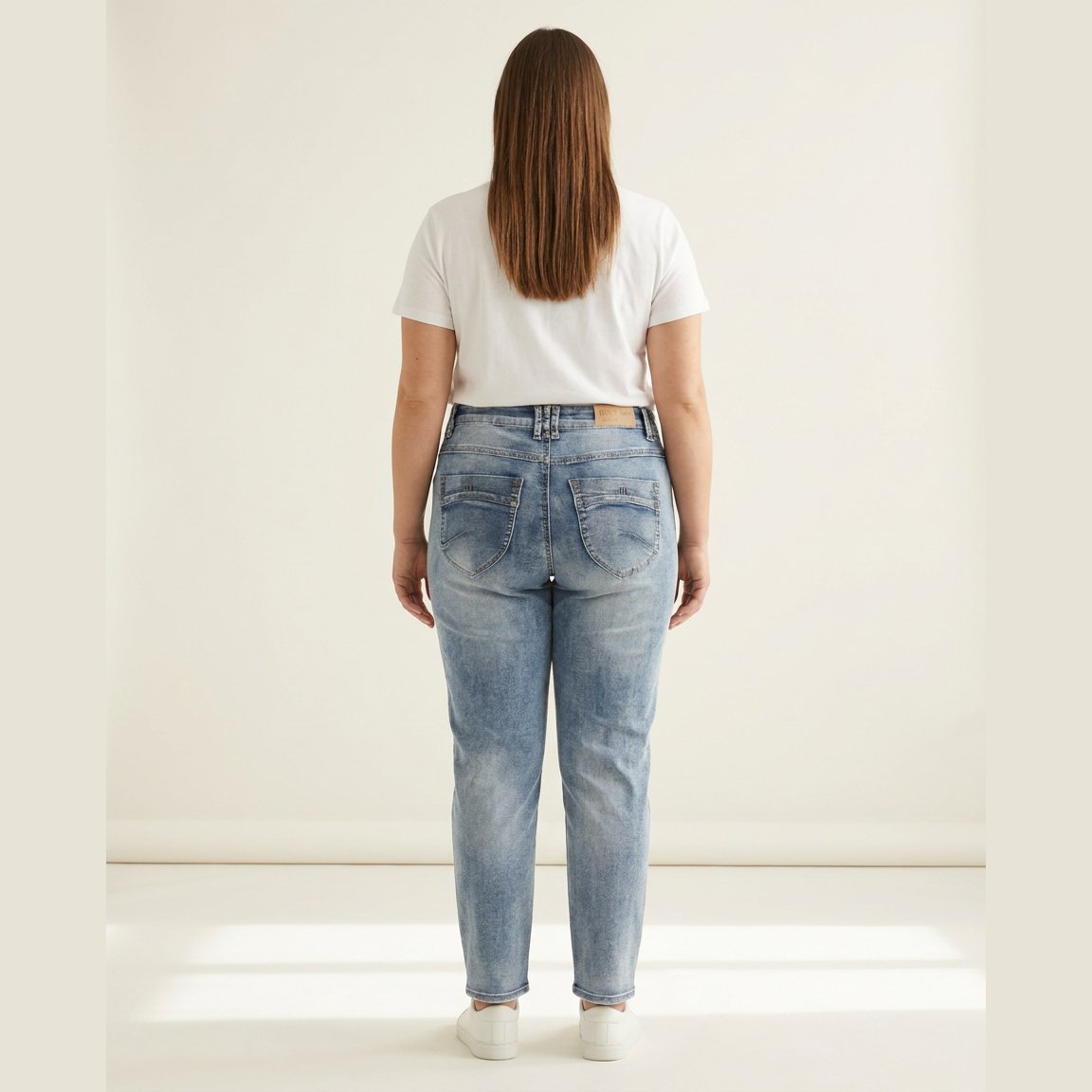 DNYcph Plus Size Mody Denim Jeans DENIM/TWILL 9196 LIGHT BLUE USED