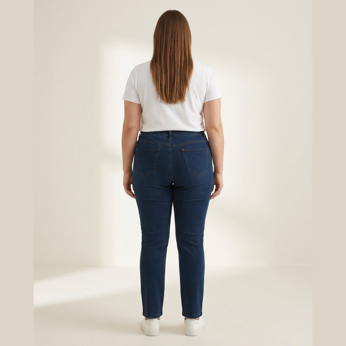 DNYcph Plus Size Mody Denim Jeans DENIM/TWILL 93 CLASSIC BLUE DENIM