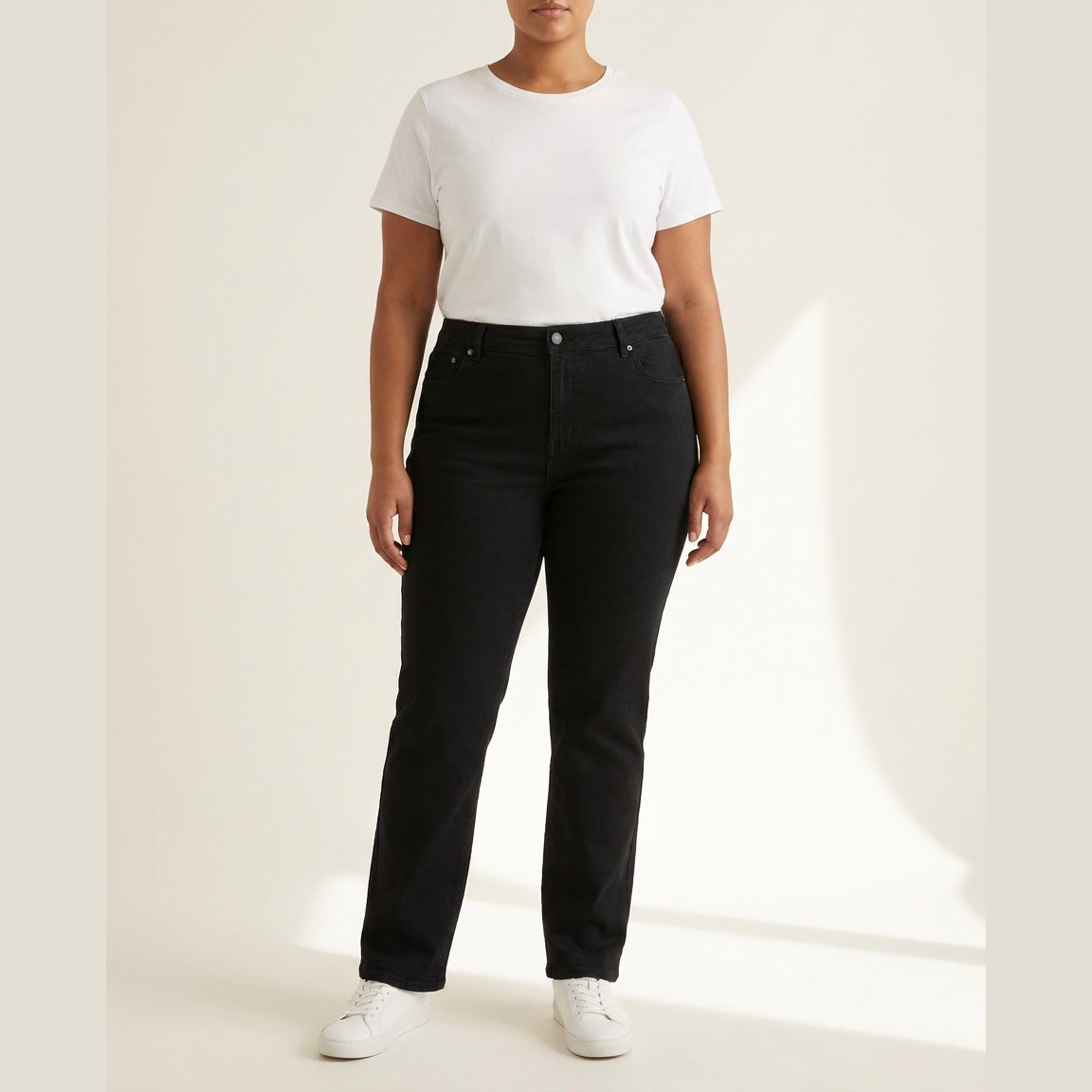 DNYcph Plus Size Superfit Denim Jeans DENIM/TWILL 81 BLACK DENIM