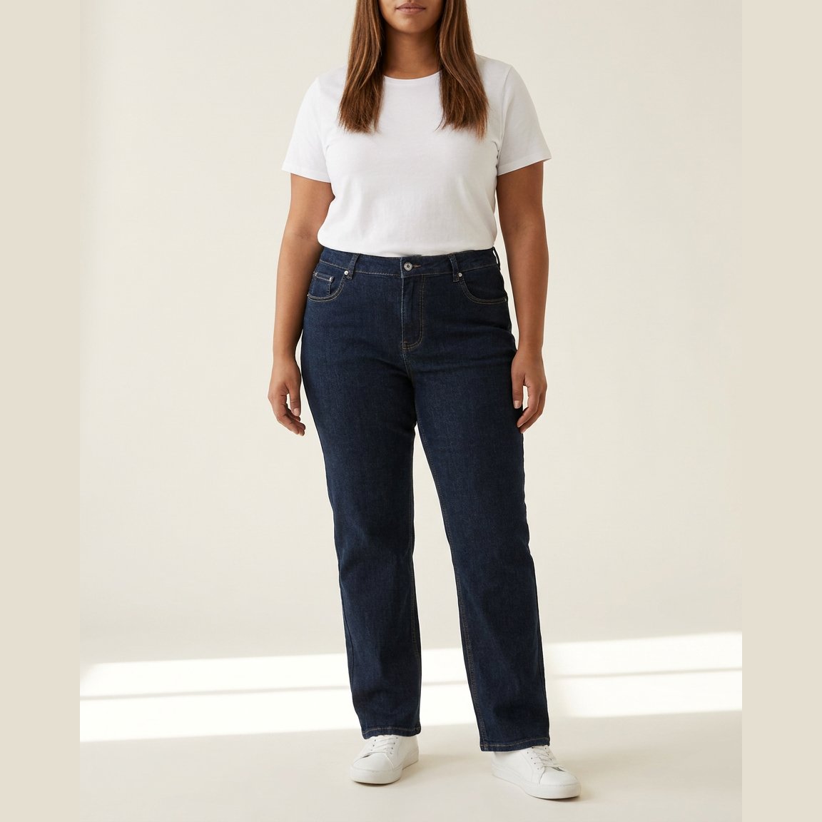DNYcph Plus Size Superfit Denim Jeans DENIM/TWILL 98 DARK BLUE