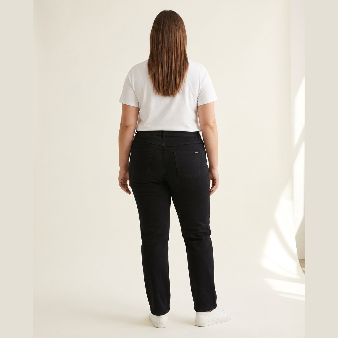 DNYcph Plus Size Superfit Twill Jeans DENIM/TWILL 80 BLACK