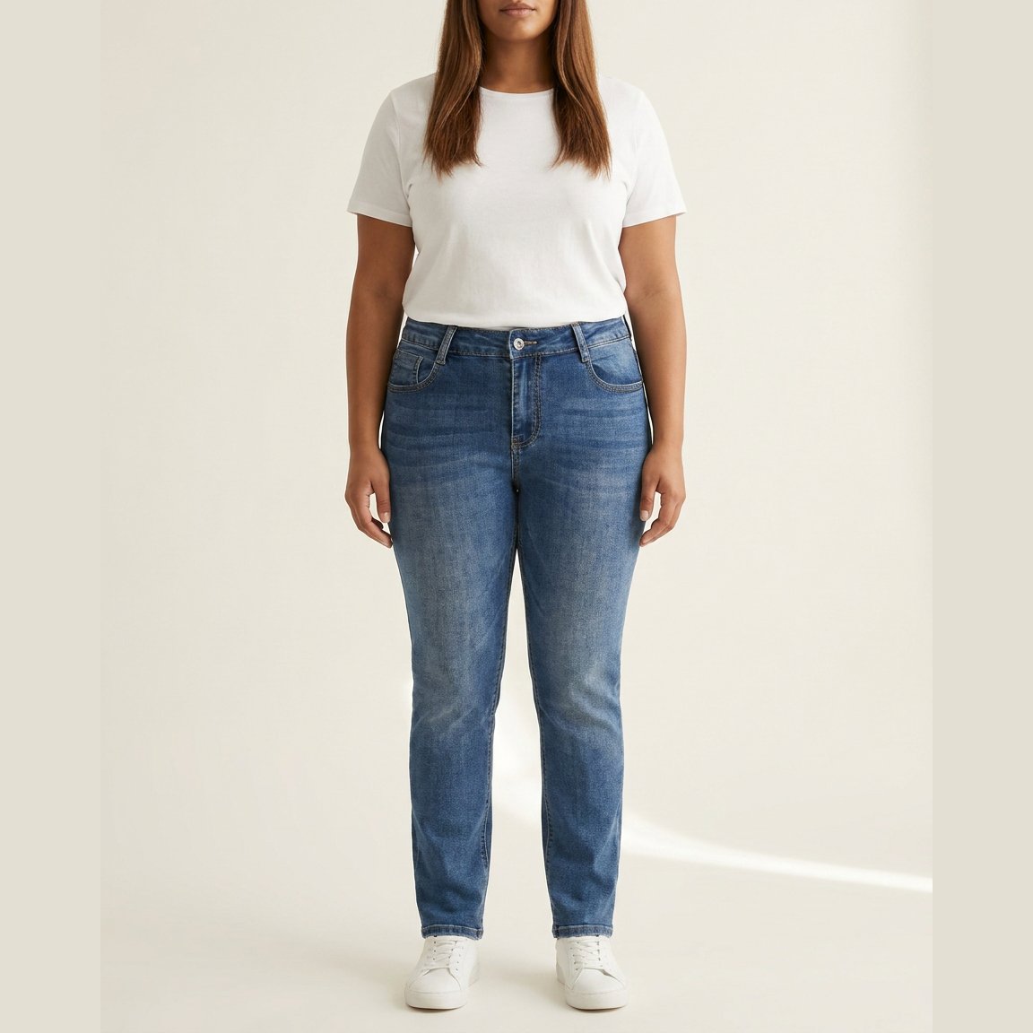 DNYcph Plus Size Tape Diamond Jeans DENIM/TWILL 939699 CLASSIC BLUE USED