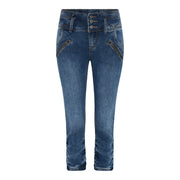 MAPP Pretty Denim Pirate PANTS 3/4 939699 CLASSIC BLUE USED