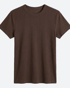 MAPP RIB BASIC TSHIRT TOP/T-SHIRT 129 CHOCOLATE
