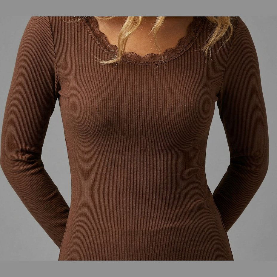 MARC LAUGE RIB BLOUSE BLOUSE/SHIRT