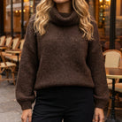 M JEANS ROLLER KNIT KNITWEAR 129 CHOCOLATE