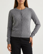 MAPP ROMA CARDIGAN KNITWEAR 253 LIGHT GREY MELANGE