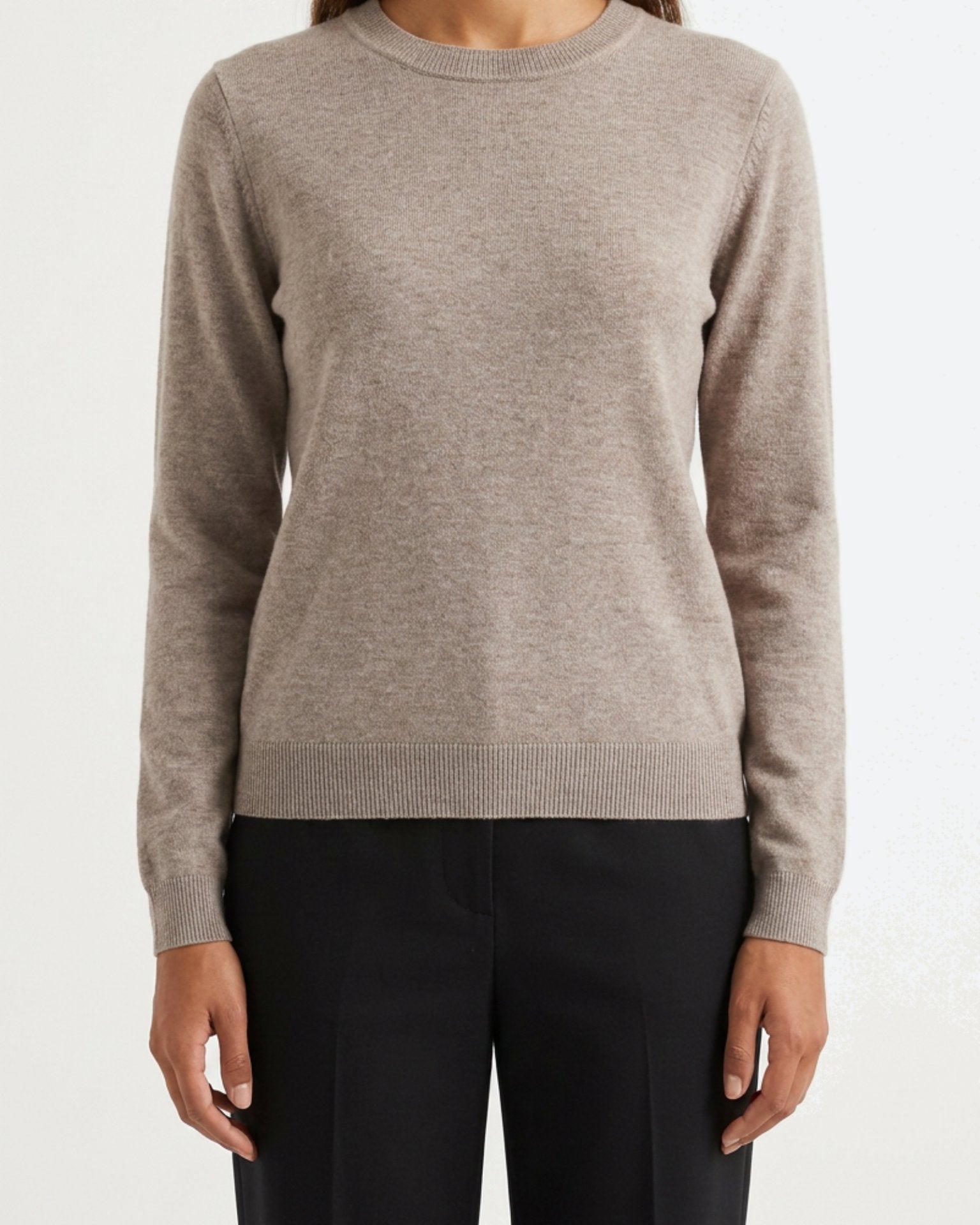 MAPP ROMA R-NECK KNITWEAR 227 LIGHT SAND MELANGE