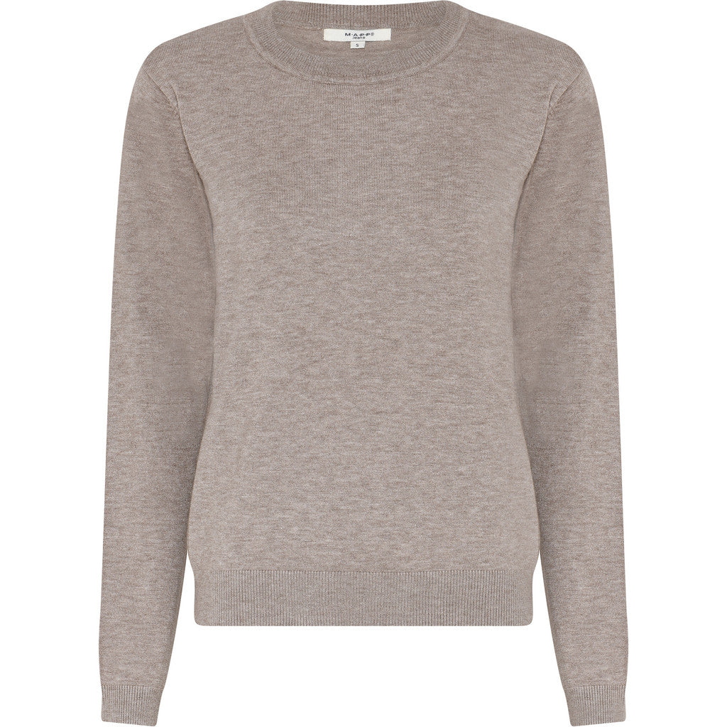 MAPP ROMA R-NECK KNITWEAR 227 LIGHT SAND MELANGE