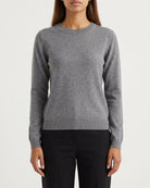 MAPP ROMA R-NECK KNITWEAR 253 LIGHT GREY MELANGE