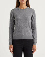 MAPP ROMA R-NECK KNITWEAR 253 LIGHT GREY MELANGE