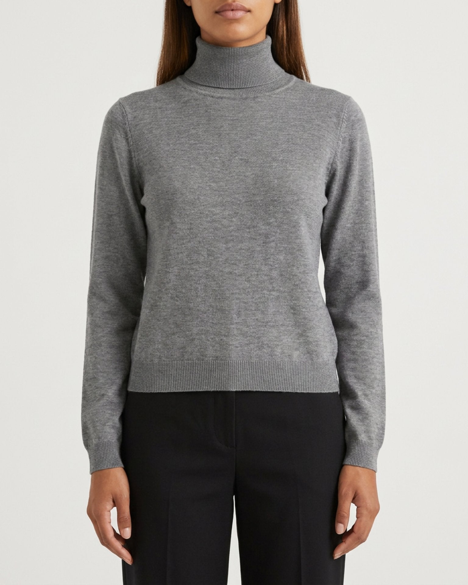 MAPP ROMA ROLLER KNITWEAR 253 LIGHT GREY MELANGE