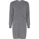 MAPP ROMA TRINE DRESS KNITWEAR 253 LIGHT GREY MELANGE