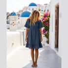MOONDUST SARA GAGE ROSE SHORT DRESS DRESS/JUMPSUIT 108 JEANS BLUE