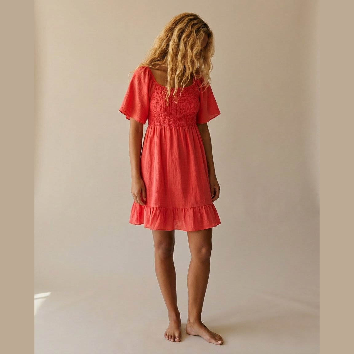 MOONDUST SARA GAGE ROSE SHORT DRESS DRESS/JUMPSUIT