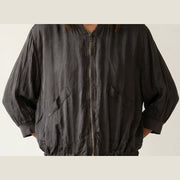 MOONDUST SATIN JACKET OUTERWEAR 129 CHOCOLATE