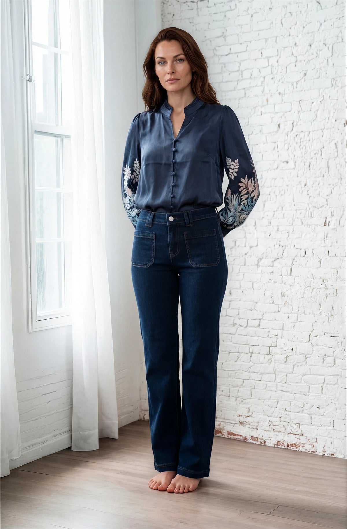 MAPP SELMA BLOUSE BLOUSE/SHIRT 104 NAVY