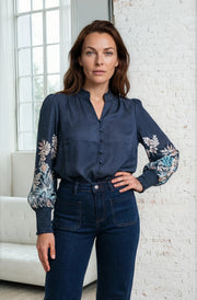MAPP SELMA BLOUSE BLOUSE/SHIRT 104 NAVY
