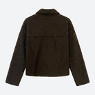MOONDUST SHORT CURLY JACKET KNITWEAR 129 CHOCOLATE