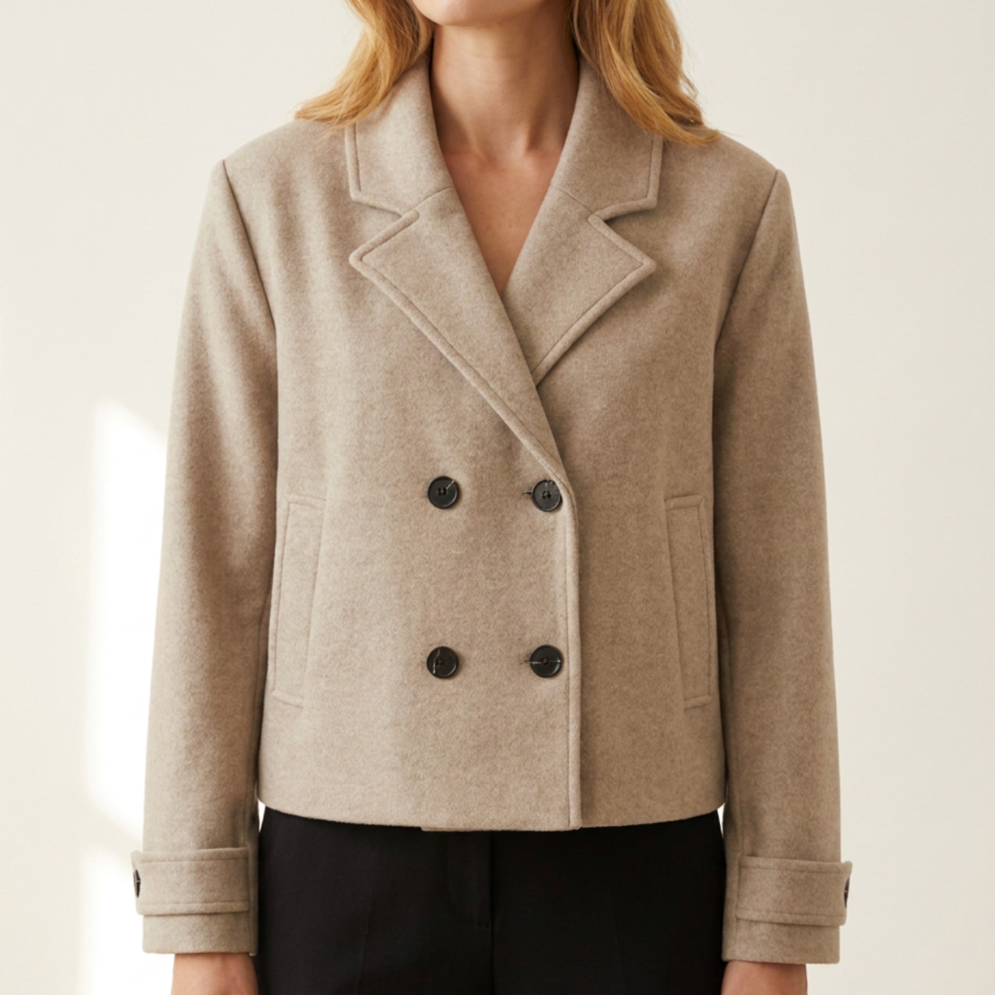 MAPP SHORT TRENCH WOOL JACKET OUTERWEAR