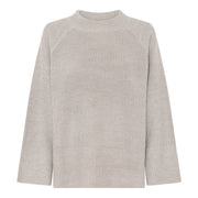 MAPP SIA RIB UNI BLOUSE KNITWEAR 227 LIGHT SAND MELANGE