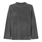MAPP SIA RIB UNI BLOUSE KNITWEAR 254 DARK GREY MELANGE