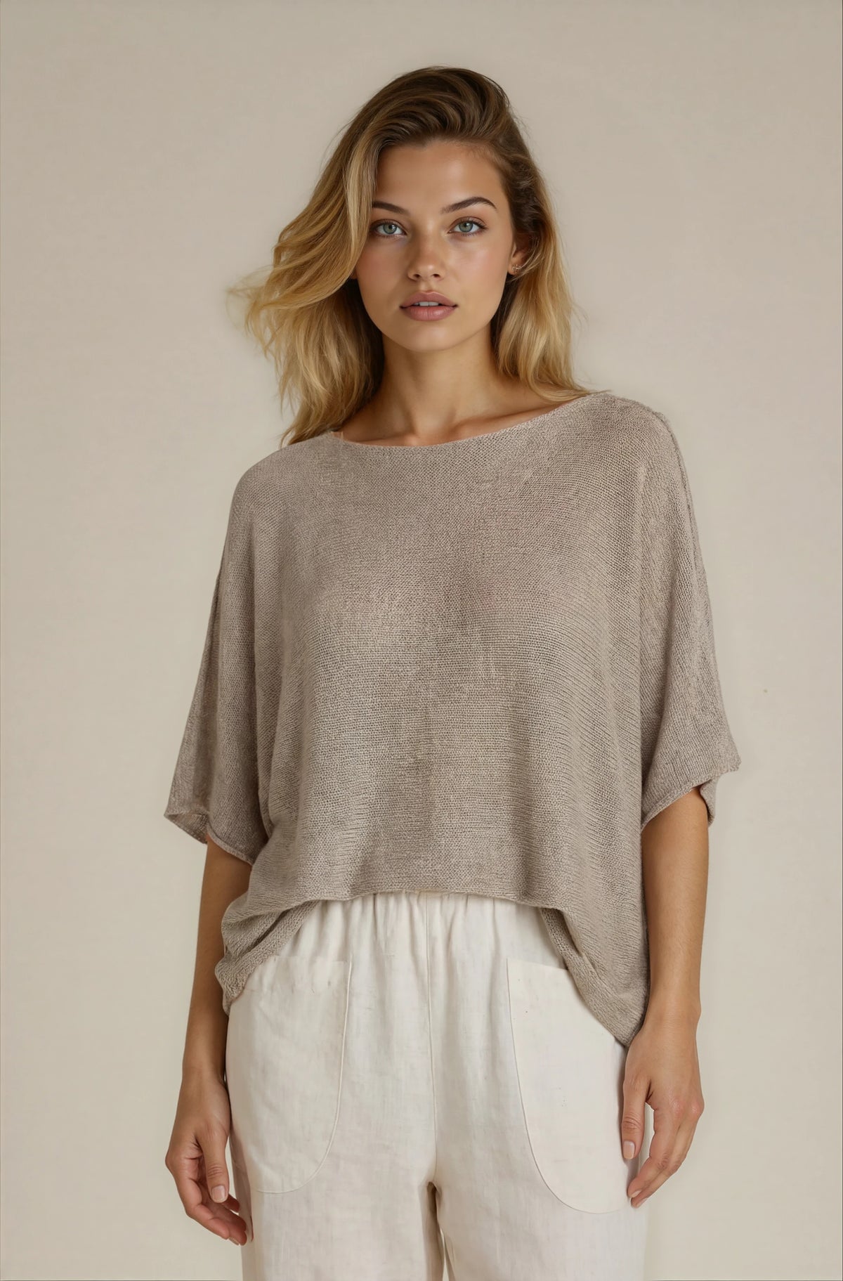 MOONDUST SIGNE SH/SL KNIT KNITWEAR 136 FANGO