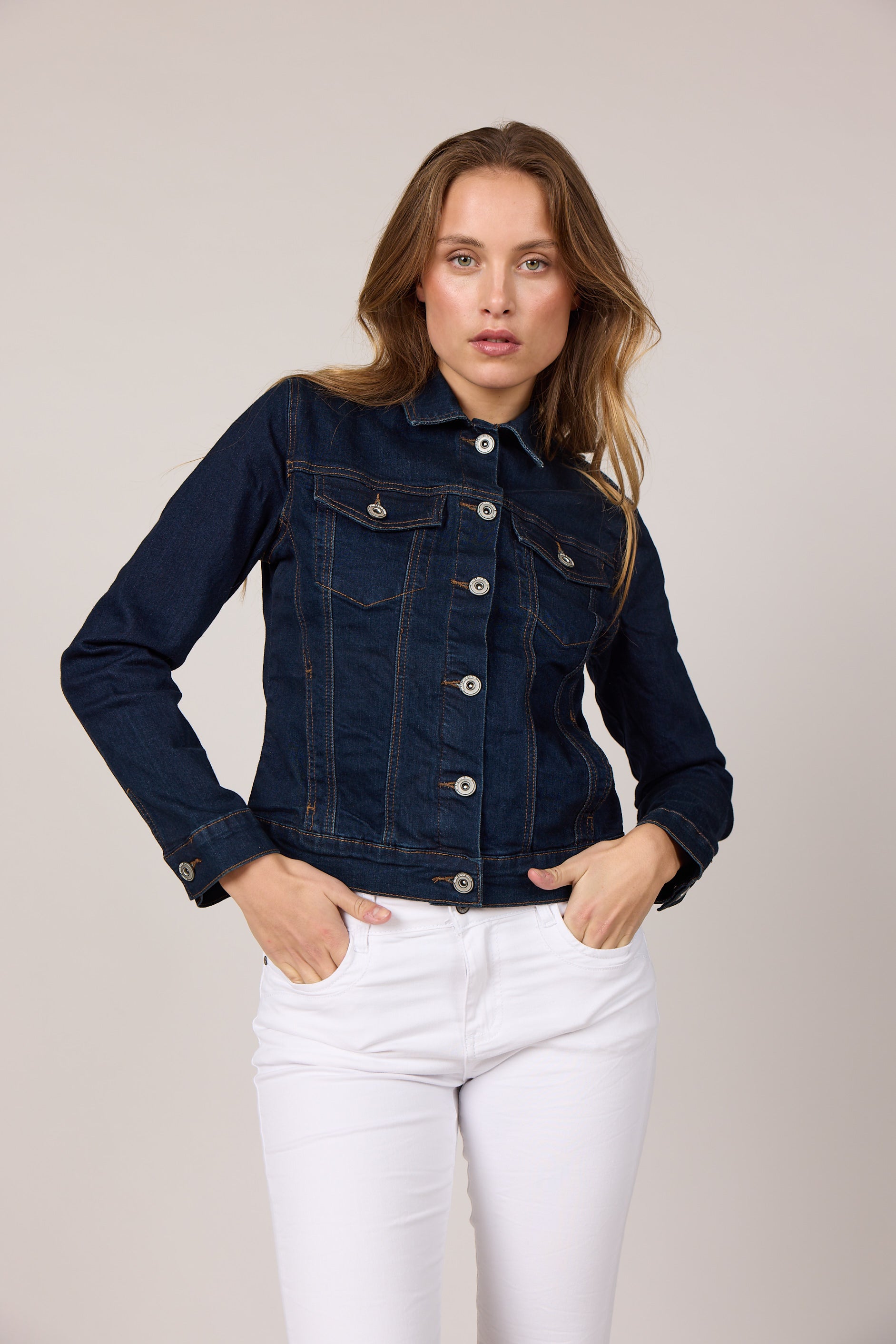 MARC LAUGE SINCE DENIM JACKET OUTERWEAR 9696 BLUE DENIM USED