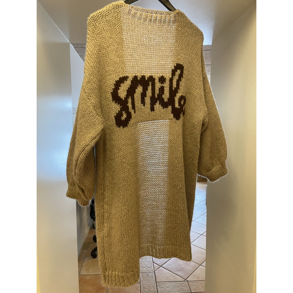DNYcph SMILE CARDIGAN LONG KNITWEAR 136 FANGO
