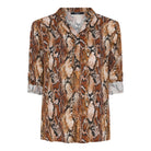 MAPP SNAKE SHIRT BLOUSE/SHIRT 137 TOBACCO