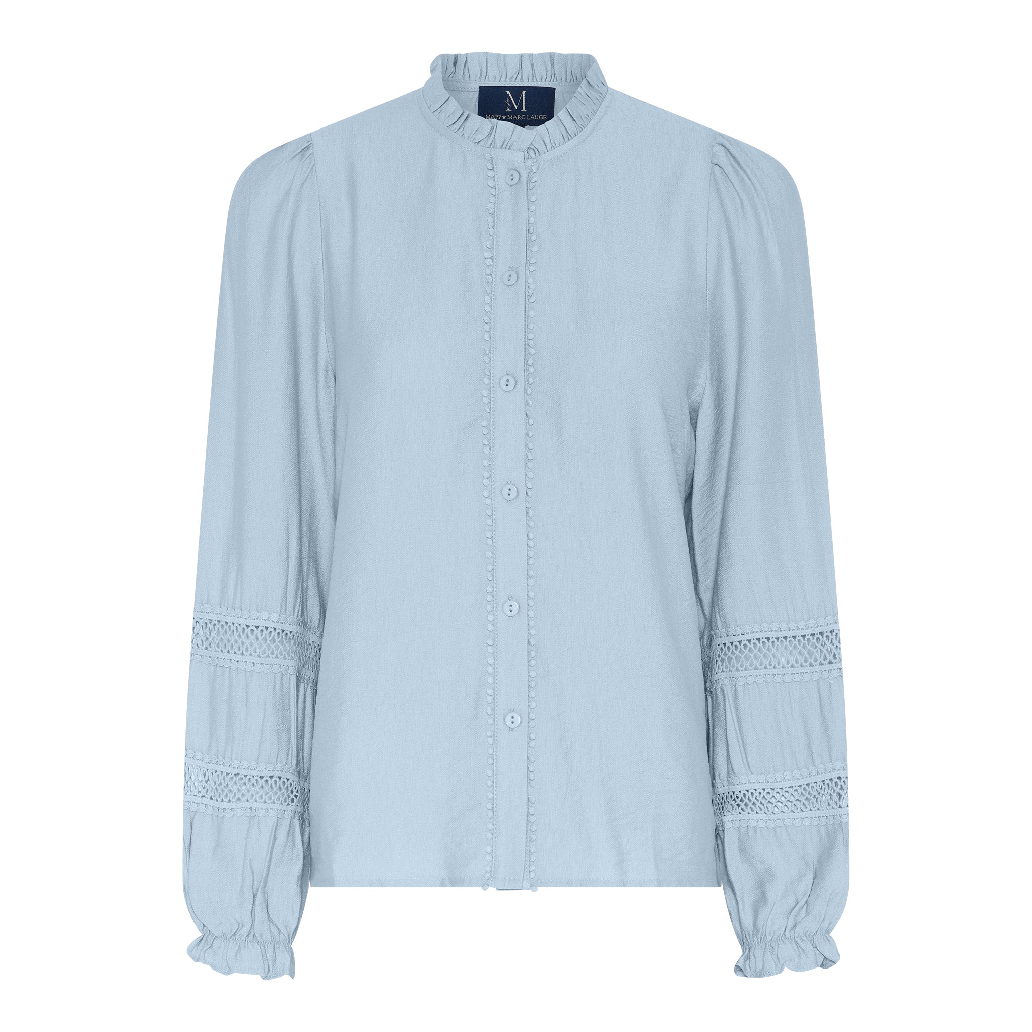 M JEANS SOFIE LACE SHIRT BLOUSE/SHIRT 107 SOFT BLUE
